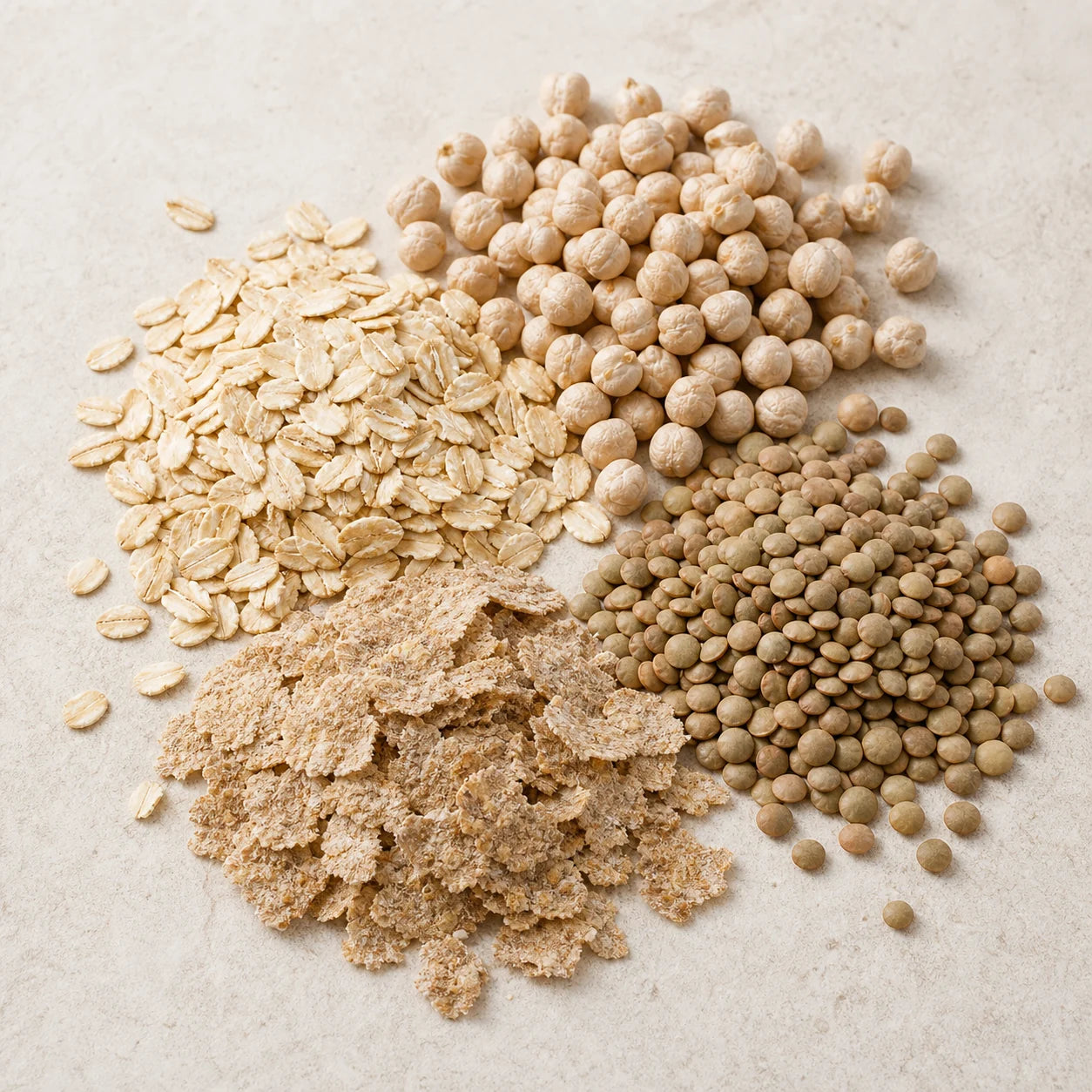Avoine, pois chiches et lentilles